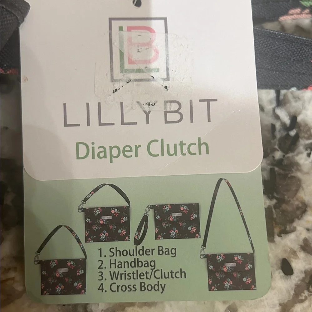 NWT Lillybit Diaper Clutch